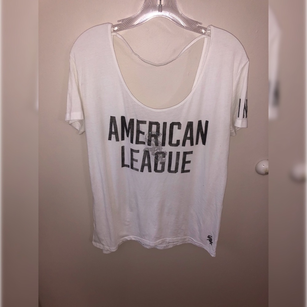 PINK Victoria Secret White Sox Sparkle Shirt⚾️